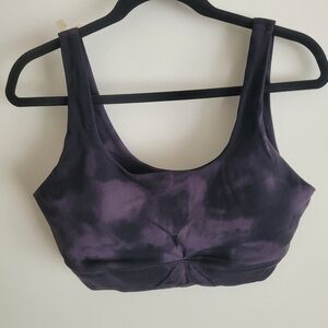 CRZ YOGA Black TyeDye Sports Bra